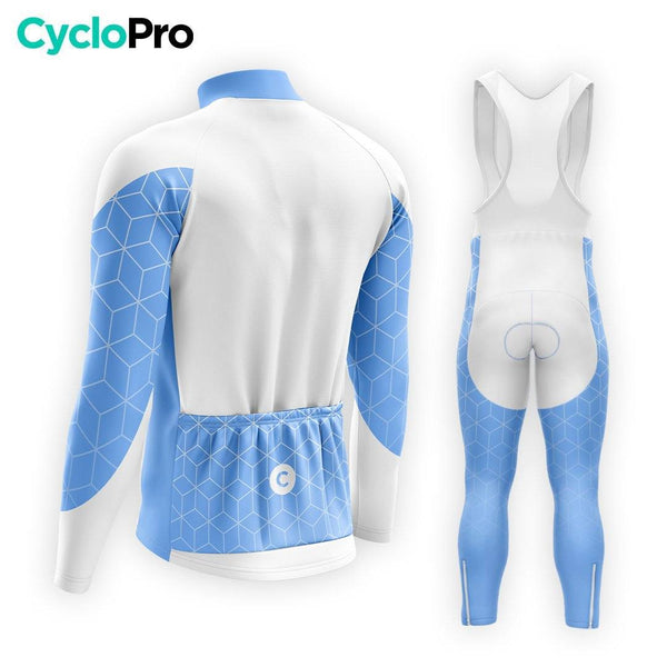 TENUE CYCLISTE AUTOMNE HOMME BLEU - CUBIC+ tenue cyclisme homme CycloPro 