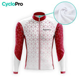 TENUE CYCLISTE AUTOMNE HOMME GRENAT - CUBIC+ tenue cyclisme homme CycloPro 