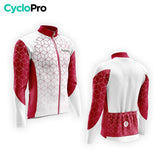 TENUE CYCLISTE AUTOMNE HOMME GRENAT - CUBIC+ tenue cyclisme homme CycloPro 