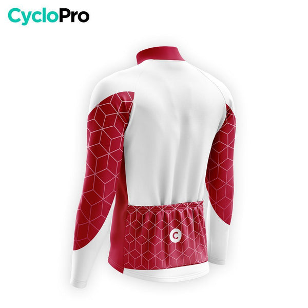 TENUE CYCLISTE AUTOMNE HOMME GRENAT - CUBIC+ tenue cyclisme homme CycloPro 