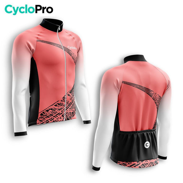TENUE CYCLISTE AUTOMNE HOMME ROUGE - TRACE+ tenue cyclisme homme CycloPro 