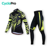 TENUE CYCLISTE AUTOMNE JAUNE - SQUAD+ tenue cyclisme homme CycloPro Sans 4XL 