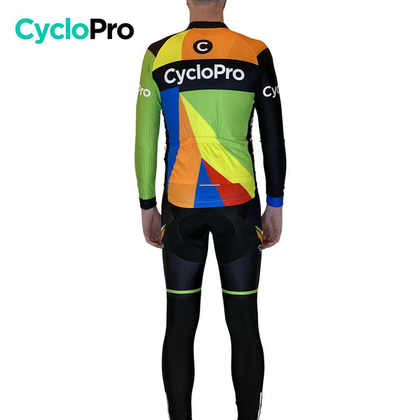 Tenue cycliste Automne multi-couleurs - Mosaïque+ Tenue de cyclisme automne homme GT-Cycle Outdoor Store 