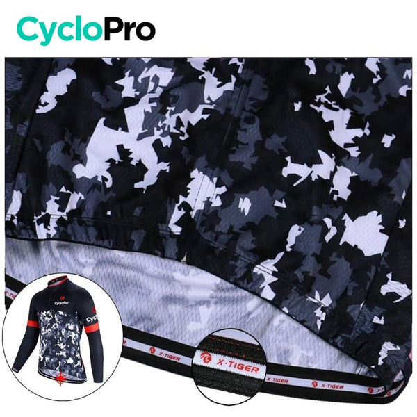 Tenue cycliste Automne Noir et rouge - Military Tenue de cyclisme automne homme GT-Cycle Outdoor Store 