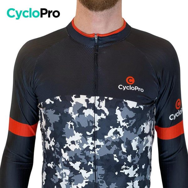 Tenue cycliste Automne Noir et rouge - Military Tenue de cyclisme automne homme GT-Cycle Outdoor Store 
