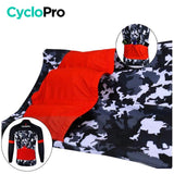 Tenue cycliste Automne Noir et rouge - Military Tenue de cyclisme automne homme GT-Cycle Outdoor Store 