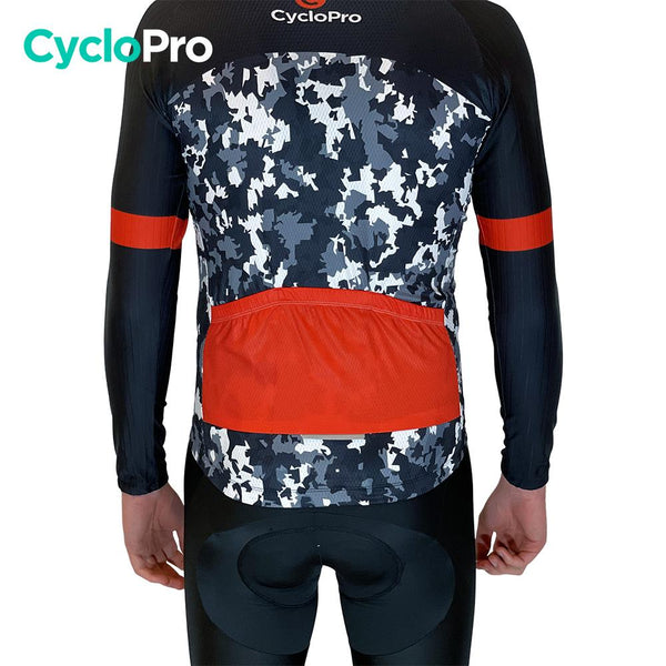 Tenue cycliste Automne Noir et rouge - Military Tenue de cyclisme automne homme GT-Cycle Outdoor Store 