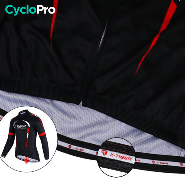 Tenue cycliste automne Noire et Rouge - Scorpion+ tenue de cyclisme automne GT-Cycle Outdoor Store 