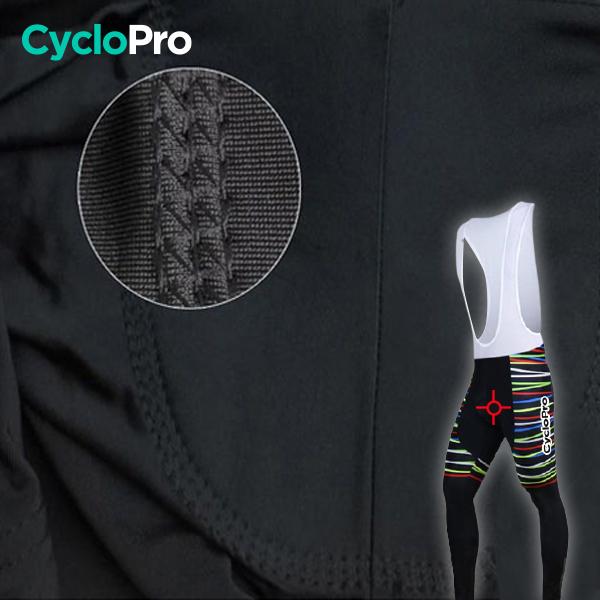 TENUE CYCLISTE AUTOMNE NOIRE - HAPPY+ tenue de cyclisme CycloPro 