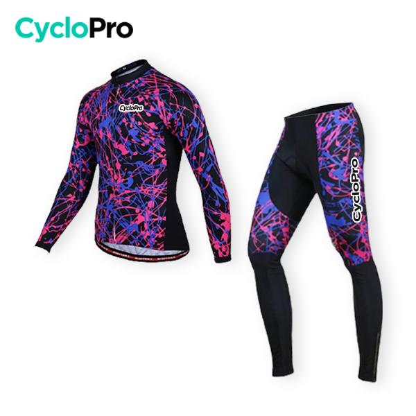 TENUE CYCLISTE AUTOMNE - PAINT+ tenue cyclisme homme CycloPro Sans XS 
