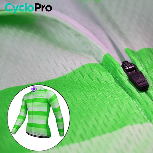 Tenue cycliste automne Verte Homme - Evasion+ tenue de cyclisme automne GT-Cycle Outdoor Store 