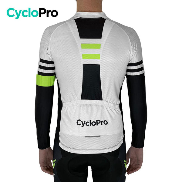 Tenue Cycliste Hiver Blanche et Verte - Pro+ tenue de cyclisme hiver GT-Cycle Outdoor Store 