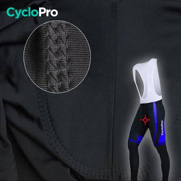 TENUE CYCLISTE HIVER BLEUE - ABSTRACT+ - DESTOCKAGE tenue cyclisme homme CycloPro 