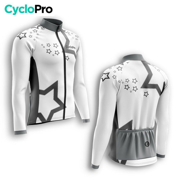 TENUE CYCLISTE HIVER HOMME BLANCHE - STAR+ tenue cyclisme homme CycloPro 