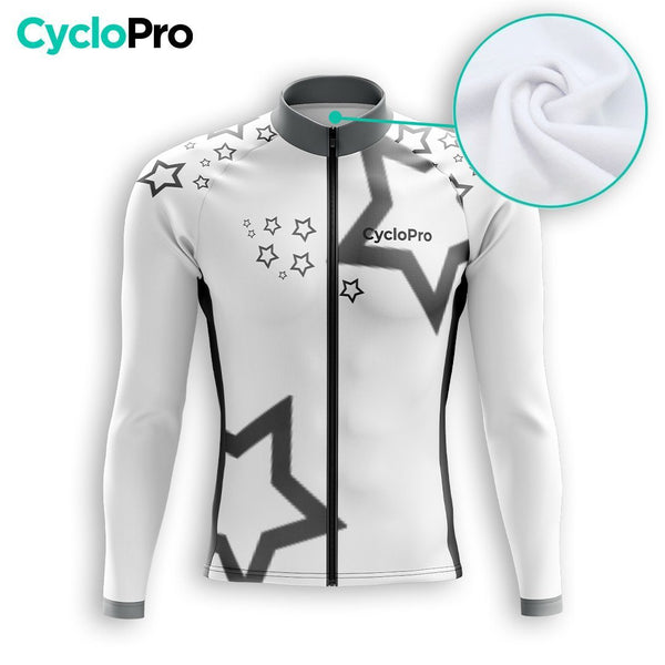 TENUE CYCLISTE HIVER HOMME BLANCHE - STAR+ tenue cyclisme homme CycloPro 