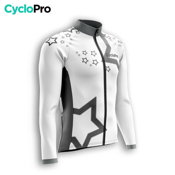 TENUE CYCLISTE HIVER HOMME BLANCHE - STAR+ tenue cyclisme homme CycloPro 