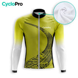 TENUE CYCLISTE HIVER HOMME JAUNE - TRACE+ tenue cyclisme homme CycloPro 