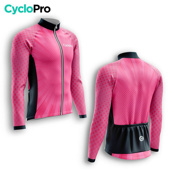 TENUE CYCLISTE HIVER HOMME ROSE - SPEED+ tenue cyclisme homme CycloPro 