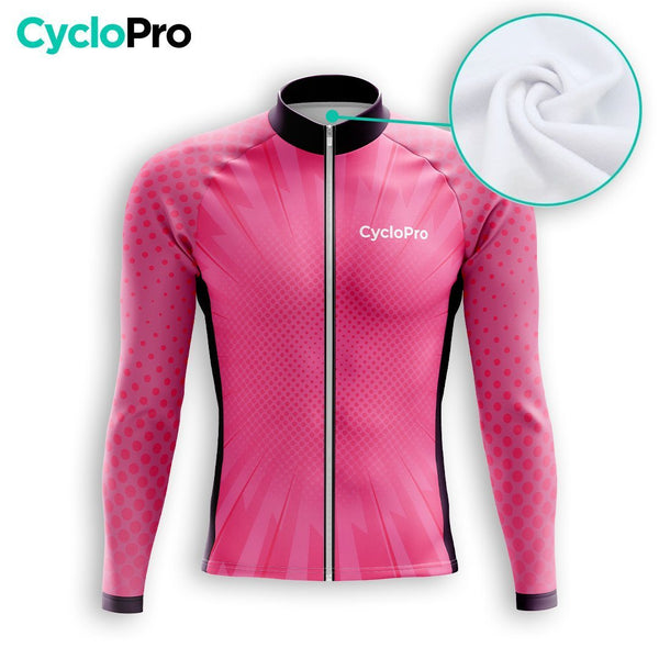 TENUE CYCLISTE HIVER HOMME ROSE - SPEED+ tenue cyclisme homme CycloPro 