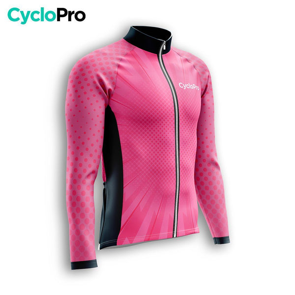 TENUE CYCLISTE HIVER HOMME ROSE - SPEED+ tenue cyclisme homme CycloPro 