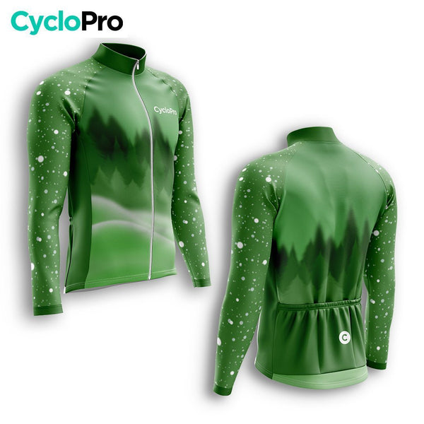 TENUE CYCLISTE HIVER HOMME VERTE - SNOW+ tenue cyclisme homme CycloPro 
