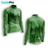 TENUE CYCLISTE HIVER HOMME VERTE - SNOW+ tenue cyclisme homme CycloPro 