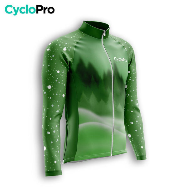 TENUE CYCLISTE HIVER HOMME VERTE - SNOW+ tenue cyclisme homme CycloPro 