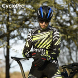 TENUE CYCLISTE HIVER JAUNE - DIRTY+ tenue de cyclisme CycloPro 