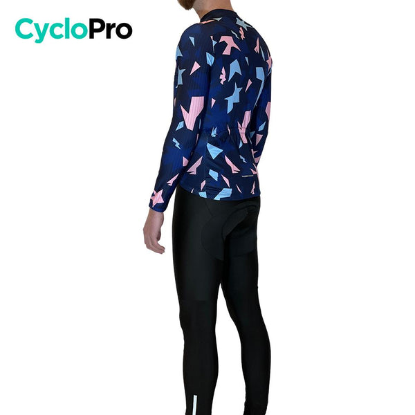 Tenue cycliste hiver Rose et bleue - Origami tenue cyclisme homme GT-Cycle Outdoor Store 