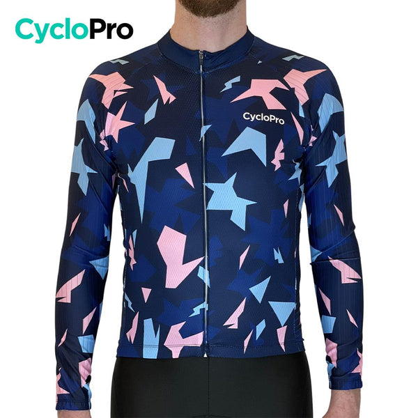 Tenue cycliste hiver Rose et bleue - Origami tenue cyclisme homme GT-Cycle Outdoor Store 