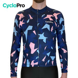 Tenue cycliste hiver Rose et bleue - Origami tenue cyclisme homme GT-Cycle Outdoor Store 