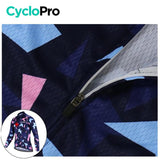 Tenue cycliste hiver Rose et bleue - Origami tenue cyclisme homme GT-Cycle Outdoor Store 