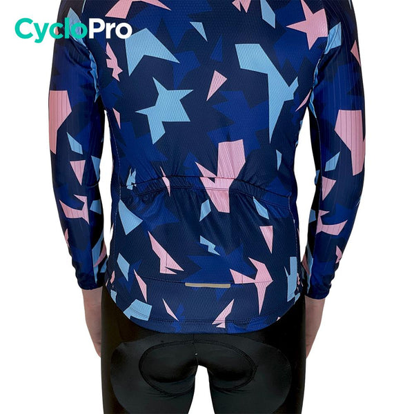 Tenue cycliste hiver Rose et bleue - Origami tenue cyclisme homme GT-Cycle Outdoor Store 