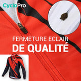 TENUE CYCLISTE HIVER ROUGE - ABSTRACT+ - DESTOCKAGE tenue de cyclisme CycloPro 