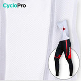 TENUE CYCLISTE HIVER ROUGE - ABSTRACT+ - DESTOCKAGE tenue de cyclisme CycloPro 