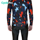 Tenue cycliste hiver Rouge et bleue - Origami+ tenue cyclisme homme GT-Cycle Outdoor Store 