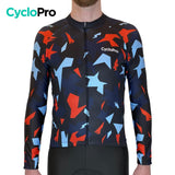 Tenue cycliste hiver Rouge et bleue - Origami+ tenue cyclisme homme GT-Cycle Outdoor Store 
