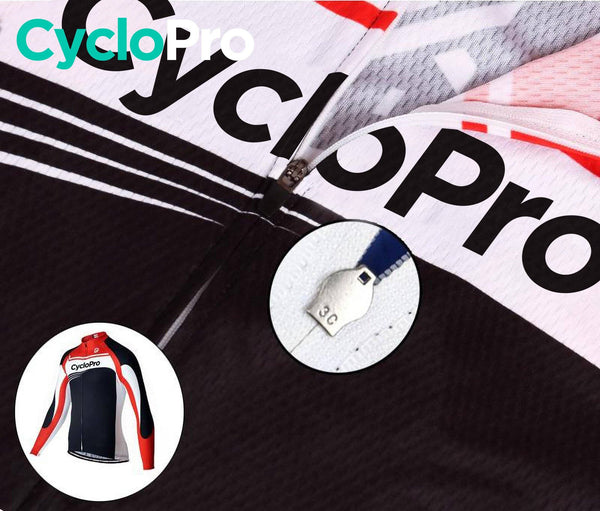 Tenue cycliste hiver rouge - Racing+ tenue cyclisme homme GT-Cycle Outdoor Store 