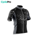 TENUE DE CYCLISME ÉTÉ HOMME NOIR - GRAFIK+ Tenue de cyclisme été GT-Cycle Outdoor Store 