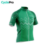 TENUE DE CYCLISME ÉTÉ HOMME VERTE - GRAFIK+ Tenue de cyclisme été GT-Cycle Outdoor Store 