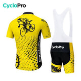 Tenue De Cycliste Route Jaune - Vintage - DESTOCKAGE Tenue de cyclisme été Cyclo Pro 