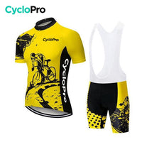 Tenue De Cycliste Route Jaune - Vintage - DESTOCKAGE Tenue de cyclisme été Cyclo Pro S 