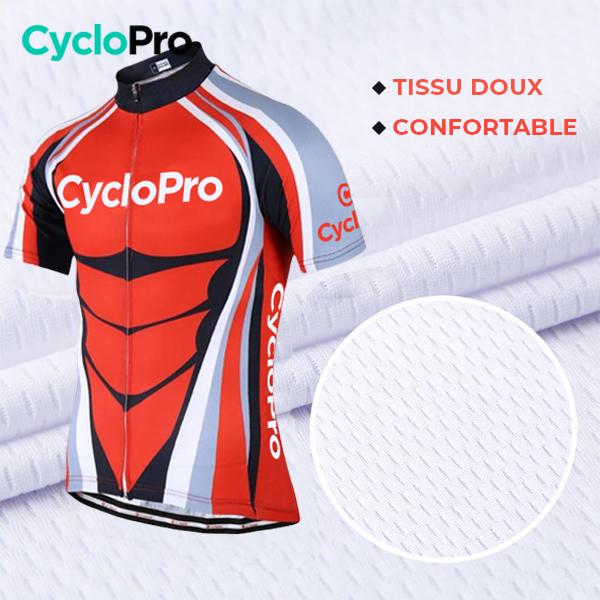 TENUE DE CYCLISTE ROUTE ORANGE - SHAPE+ Tenue de cyclisme été CycloPro 