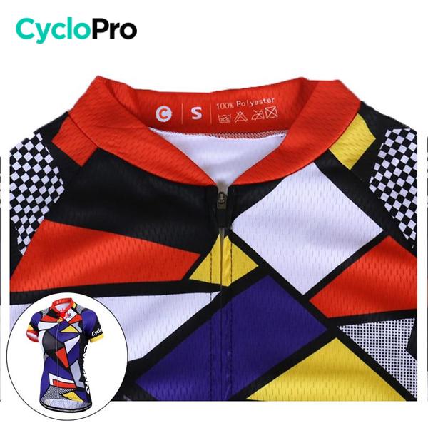 TENUE VÉLO DE ROUTE MOSAIQUE - CONFORT+ Tenue de cyclisme été CycloPro 