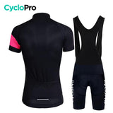 TENUE VÉLO DE ROUTE NOIRE - ÉLÉGANCE+ Tenue de cyclisme été CycloPro 