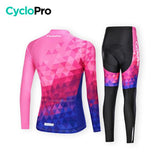 TENUE VÉLO FEMME AUTOMNE - CUBIC+ tenue de cyclisme CycloPro 