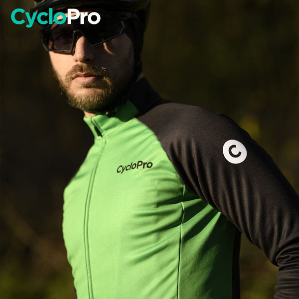 Thermique Cyclisme Verte - Thermika Veste thermique velo CycloPro 