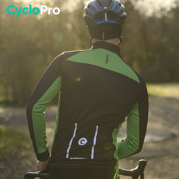 Thermique Cyclisme Verte - Thermika Veste thermique velo CycloPro 